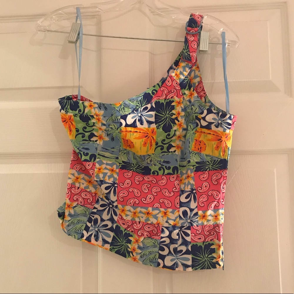 Old College Inn Summer One Shoulder Top Large